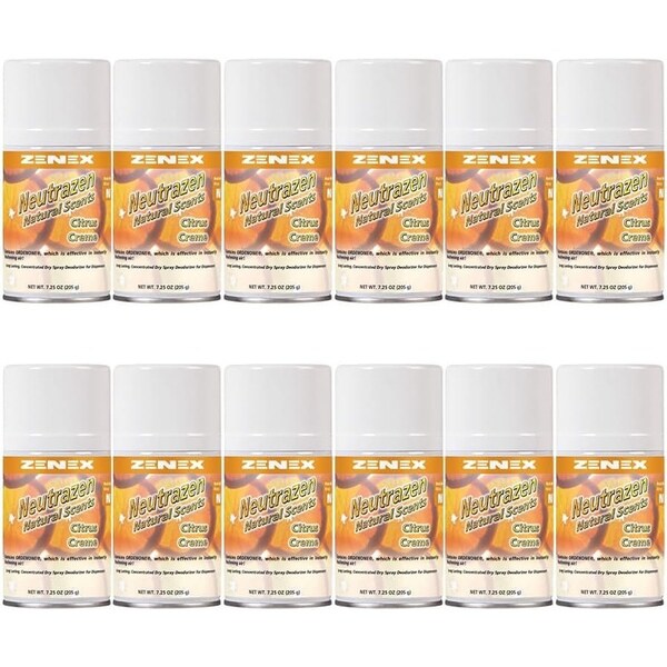 Zenex Neutrazen Citrus Creme Scent Metered Odor Neutralizer net 7 oz., 12PK - 491505
