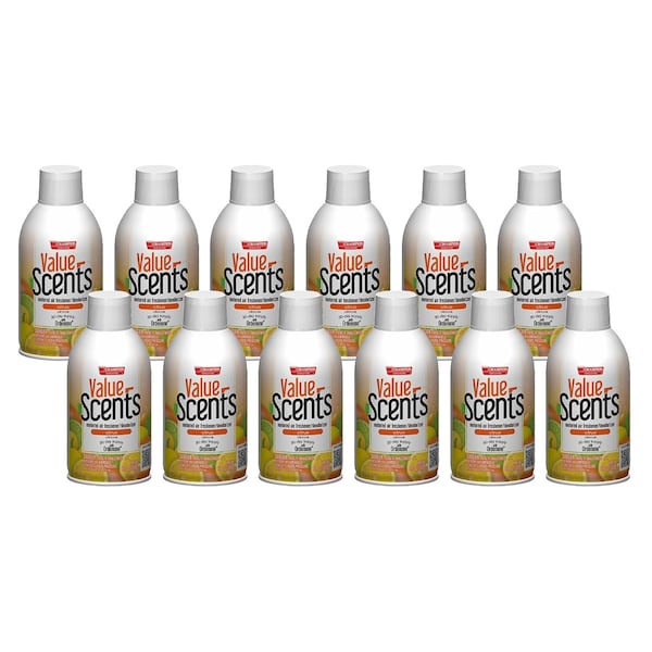 Chase Products Sprayon ValueScents net weight 6.17 oz. Citrus., 12PK - 5375