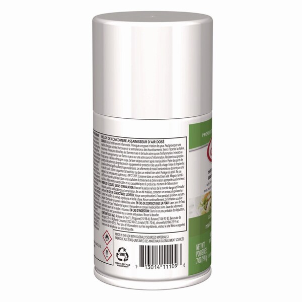Claire Metered Air Freshener, Cucumber Melon Scent, 7 oz Aerosol Spray, 12PK - 1000003939