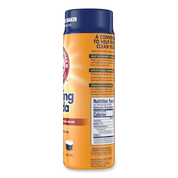 Arm & Hammer Baking Soda, 12 oz Refillable Shaker Canister, 6PK - 3320097531