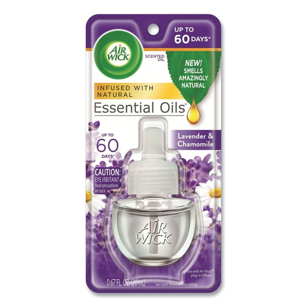 Air Wick Scented Oil Refill, Lavender and Chamomile, 0.67 oz, PK8 - 62338-78297