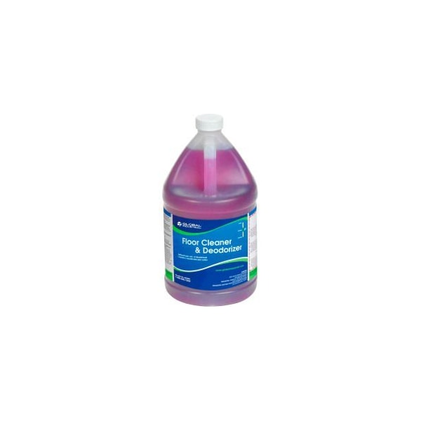 Global Equipment Floor Cleaner   Deodorizer - Case Of Four 1 Gallon Bottles - N269-G4