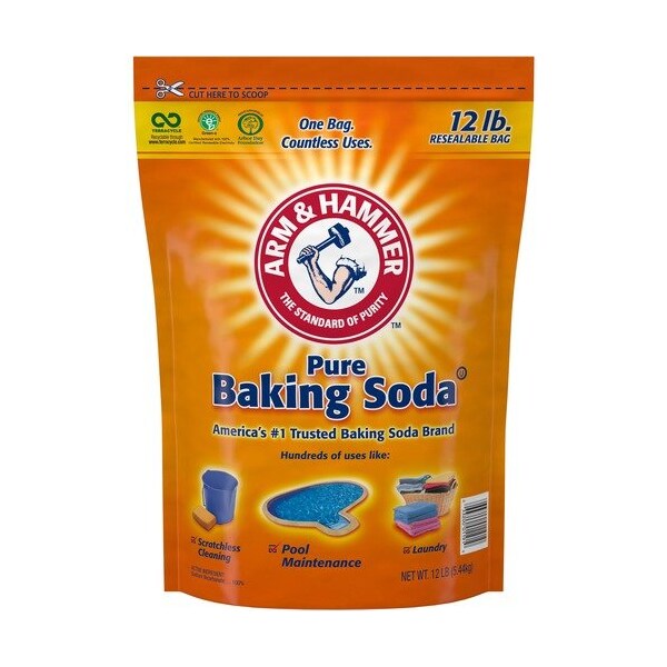 Arm & Hammer Baking Soda, Arm&Hammer, Resealable, 12 lb, WE, 4PK - CDC3320001931
