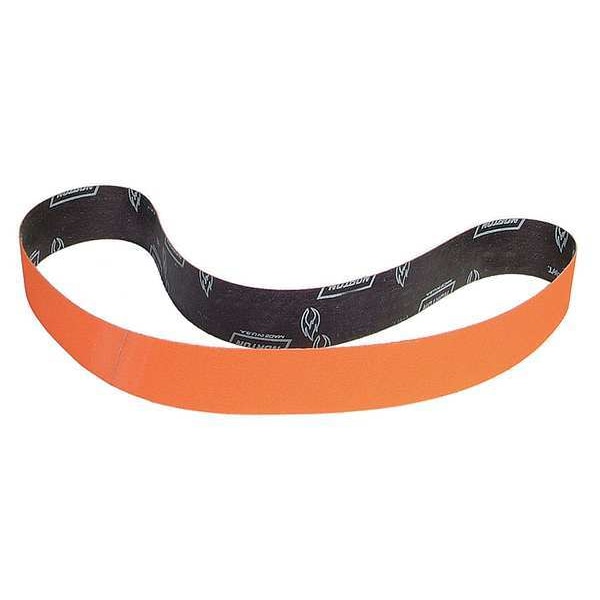Banda de Lijado Norton Abrasives, Recubierto, 4 pulgadas de ancho, 60 pulgadas de largo, 60 Granos, Grueso, Cerámico, Blaze R980P, Naranja - 63642594485