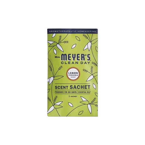 The Caldrea Co Mrs.Meyers, CLEAN DAY SCENT SACHETS, LEMON VERBENA, 0.05 LBS SACHET, 18PK - 308114