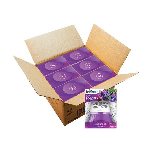 Bpg International BRIGHT Air 900288CT, SCENTED OIL AIR FRESHENER SWEET LAVENDER AND VIOLET, 2.5 OZ - BRI900288CT