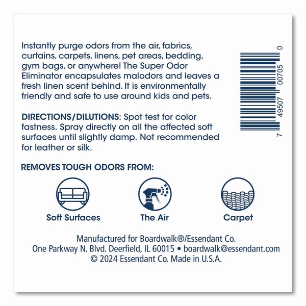 Boardwalk Fabric and Carpet Deodorizer, Fresh Scent, 32 oz Bottle, 6PK - SOEQ-P-000I006M-80-21430