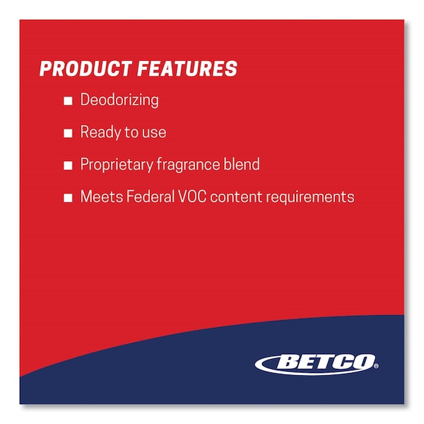 Betco BestScent Ocean Breeze RTU Deodorizer, Ocean Breeze Scent, 32 oz Spray Bottle, 12PK - 2351200