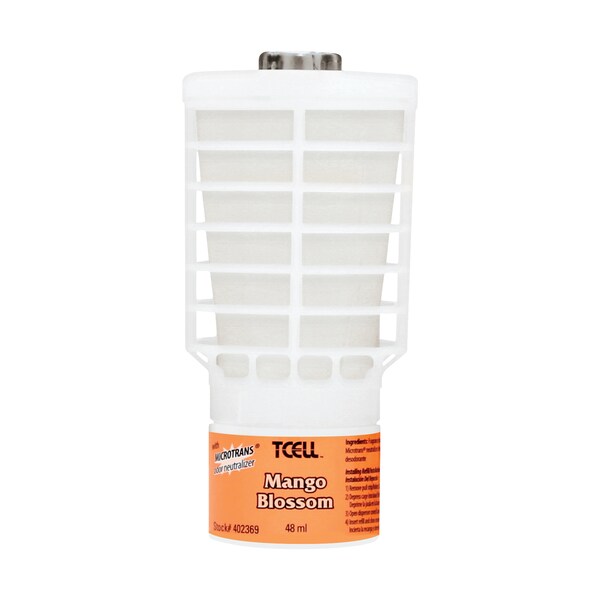 Rubbermaid Continuous Mango Air Freshener Refill, White, PK 6 - AIRF530