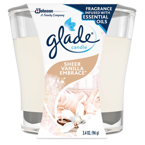 Glade Glade Sheer Vanilla Embrace Candle 3.4 oz., PK6 - 76959