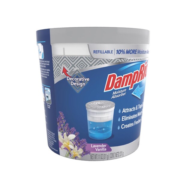 Damprid DampRid Moisture Absorber Lavender Vanilla Scent 11 oz - FG01LVSB