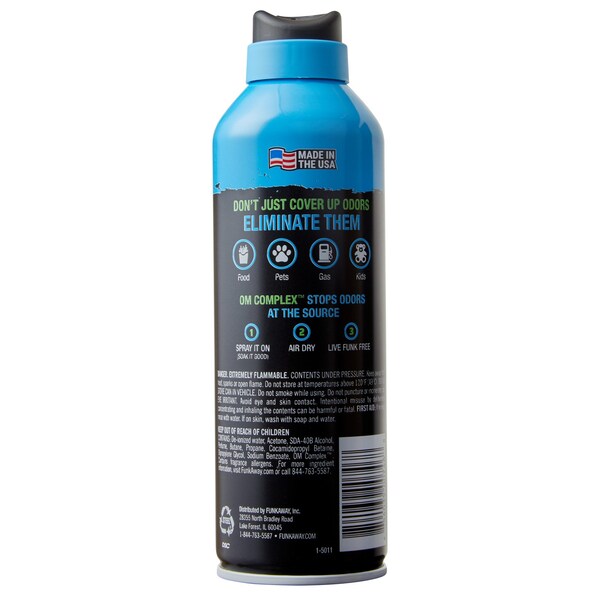 Funk Away Extreme Odor Eliminating 8 Oz Auto Aerospray - FAA08