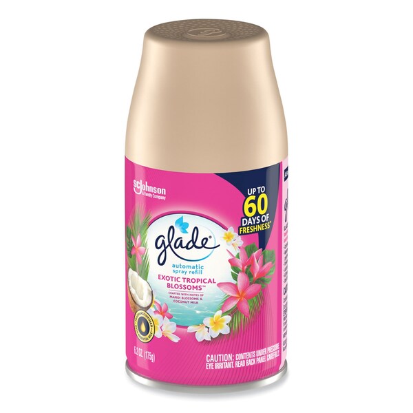 Glade Automatic Air Freshener, Exotic Tropical Blossoms, 6.2 oz, 4PK - 318296