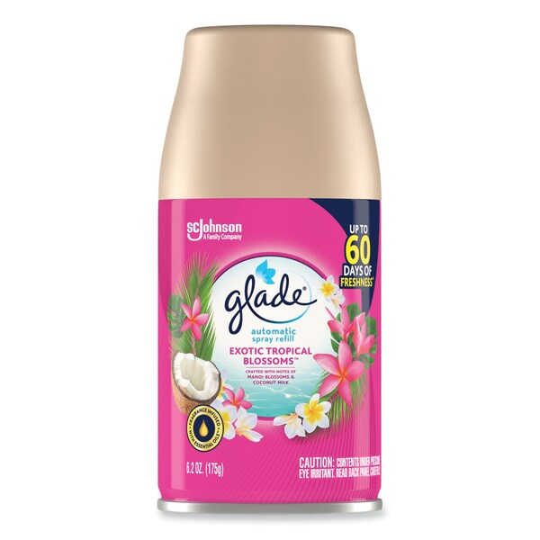 Glade Automatic Air Freshener, Exotic Tropical Blossoms, 6.2 oz, 4PK - 318296