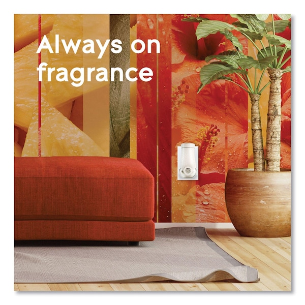 Glade Plugin Scented Oil, Hawaiian Breeze, 0.67 oz, 2 Warmers and 6 Refills/Pack - 328604