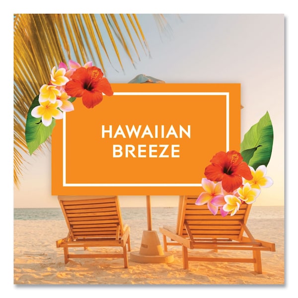 Glade Plugin Scented Oil, Hawaiian Breeze, 0.67 oz, 2 Warmers and 6 Refills/Pack - 328604
