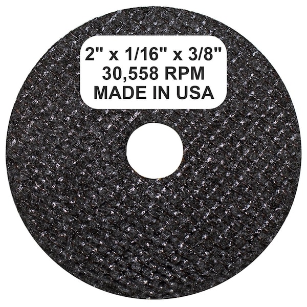 Ruedas de corte de Shark Industries de 2" x 1/16" x 3/8" de 54 Granos - Paquete de 10 - 21