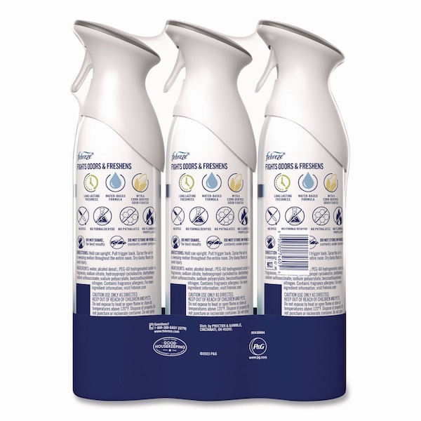 Febreze AIR, Heavy-Duty Crisp Clean, 8.8 oz Aerosol Spray, 3PK - 74601
