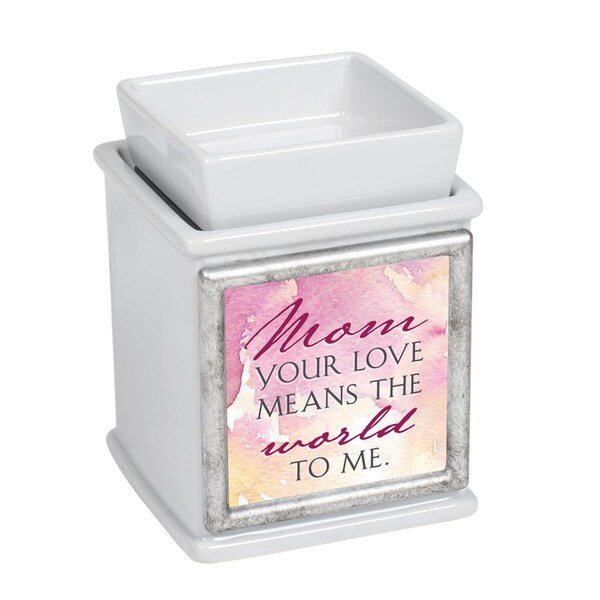 Dicksons Mom Your Love Means World to Interchangeable Fragrance Wax or Essential Oil Warmers - Grey - IW60GR