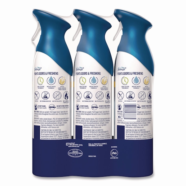 Febreze AIR, Ocean, 8.8 oz Aerosol Spray, 3PK - 43888
