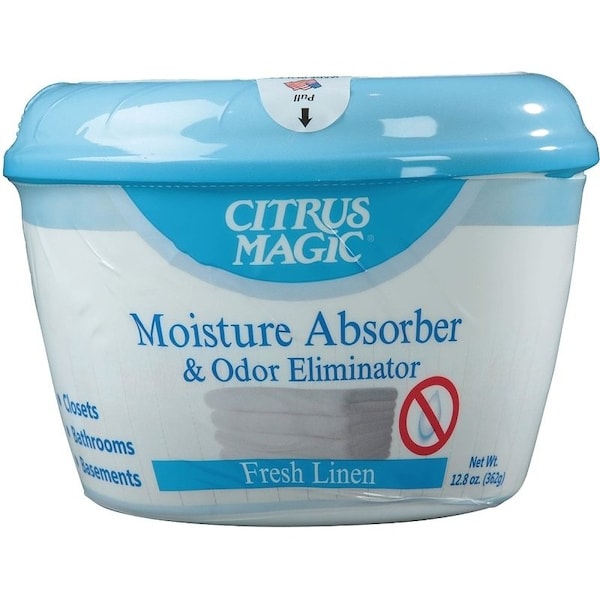 Citrus Magic Moisture and Odor Absorber, 12.8 oz, Granular, Fresh Linen - 618372898