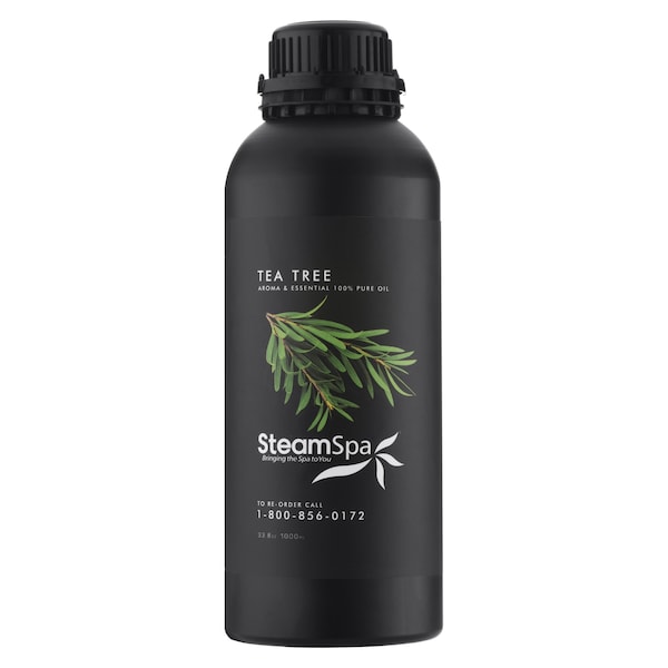 Steamspa 100% Natural Essence of Tea Tree 1000ml Aromatherapy Bottle - G-OILTEATREE1K