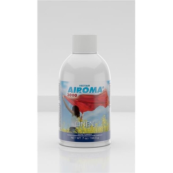 Vectair Systems Vectair Systems AERO-06 Airoma 30-Day Metered Aerosol Odour Control - Linen 3000; Case of 12 - AIROMA-LINEN