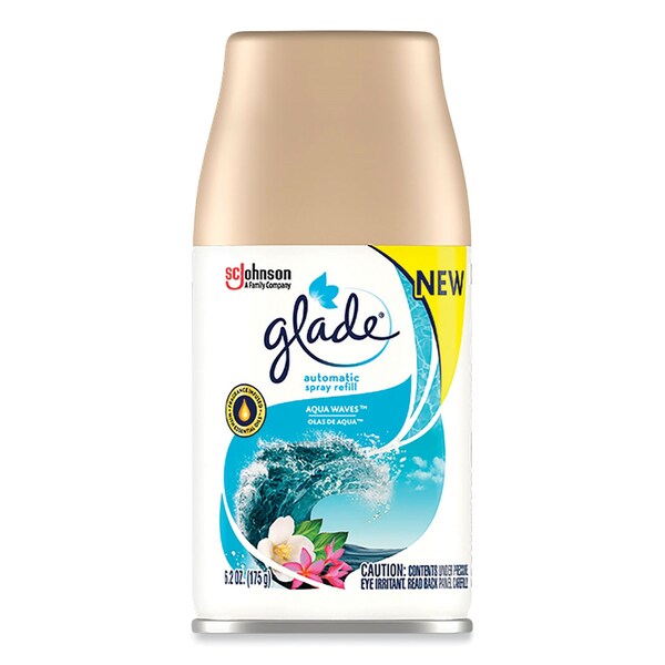 Glade Automatic Air Freshener, Aqua Waves, 6.2 oz, 4PK - 364812