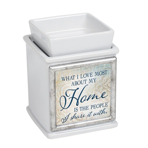 Dicksons What I Love About My Home Interchangeable Fragrance Wax or Essential Oil Warmers - Grey - IW75GR