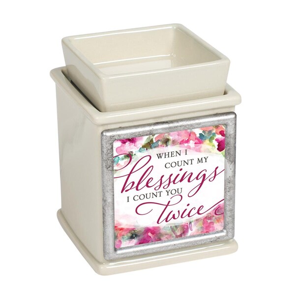 Dicksons Blessings Count Twice Interchangeable Fragrance Wax or Essential Oil Warmers, Sand - IW25SDS