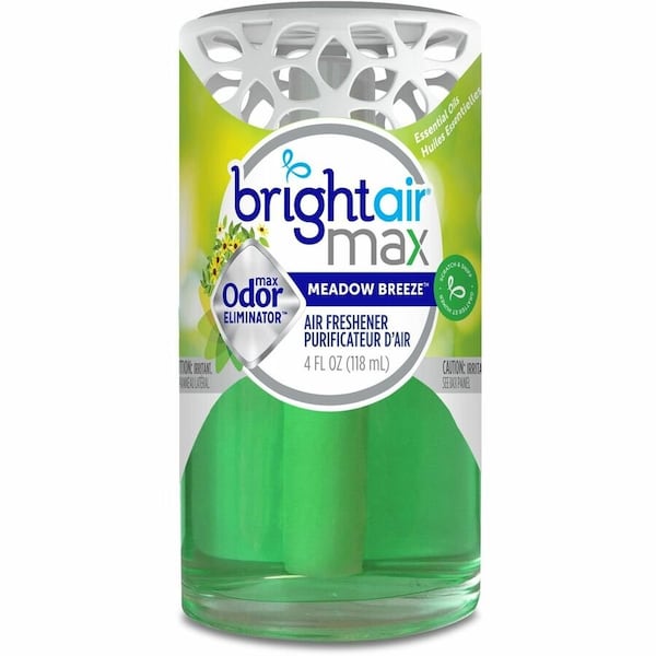 Bright Air Max Odor Eliminator, Meadow Breeze Scented, 4 fl oz - 900441