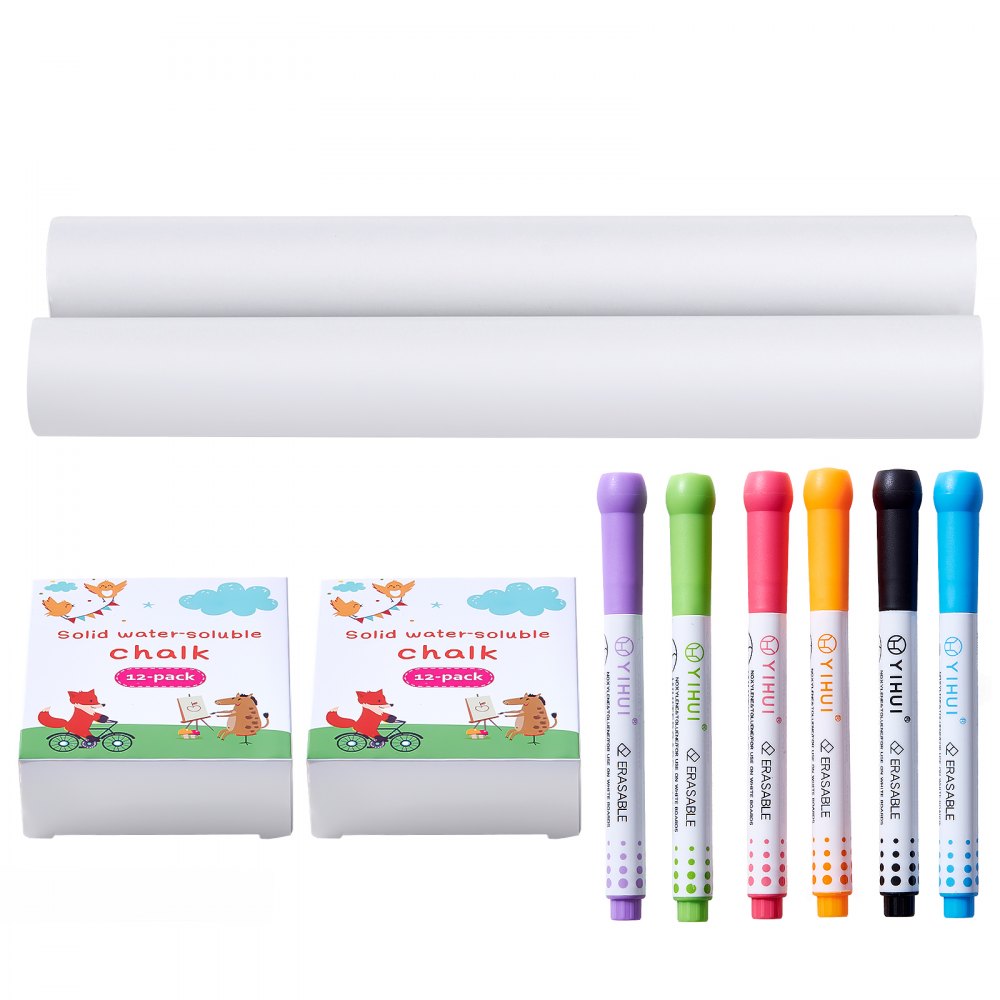 VEVOR Easel Accessory Set Chalk & Markers & Paper Rolls 32PCS for Standing Easel - MZKETHJPJBBH0DQ35V0