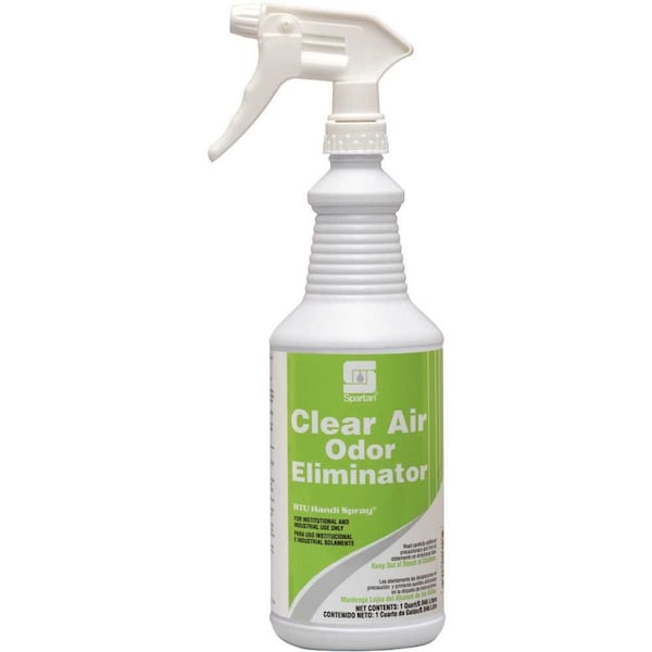 Spartan Chemical Clear Air Odor Eliminator RTU Handi Spray 1 Quart Citrus Scent Air Neutralizer - 304403