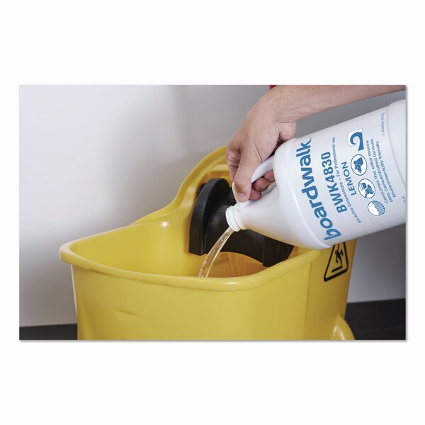 Boardwalk Odor Eliminator Enzyme Plus Concentrate, Lemon Scent, 1 gal Jug, 4PK - 105G-P-000I004M-22-21430