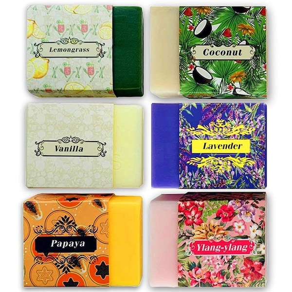 Pure Parker Purelis Naturals Aromatherapy Soap Bars, Artisan Crafted with Natural Essential Oils, 6PK - B078HBQQ4G