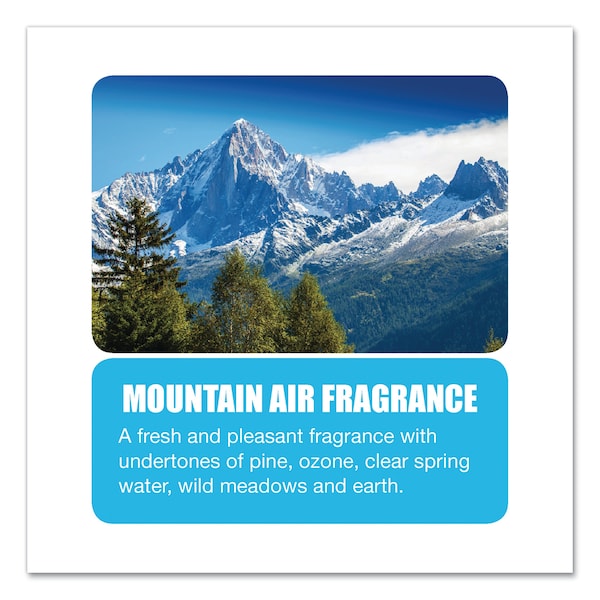 Big D Odor Control Fogger, Mountain Air Scent, 5 oz Aerosol, PK12 - 034400