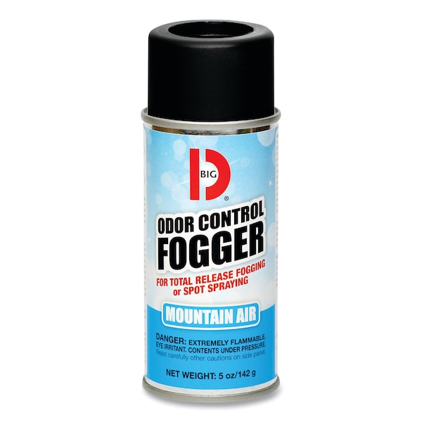 Big D Odor Control Fogger, Mountain Air Scent, 5 oz Aerosol, PK12 - 034400