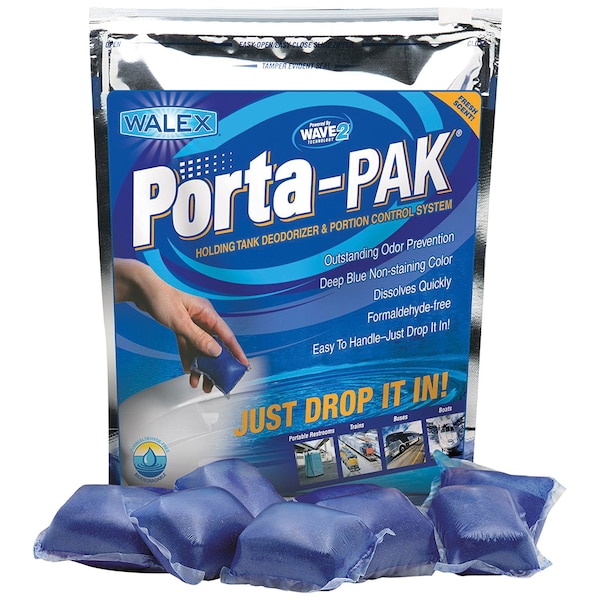 Walex Walex TOI-1090250 Porta-Pak Holding Tank Deodorizer - Sunglow, 50 Pack - PPSGBG