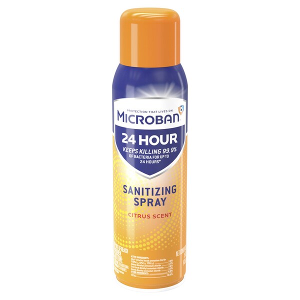Microban 24 Microban Citrus Scent Sanitizer and Deodorizer 15 oz 1 pk - 48626