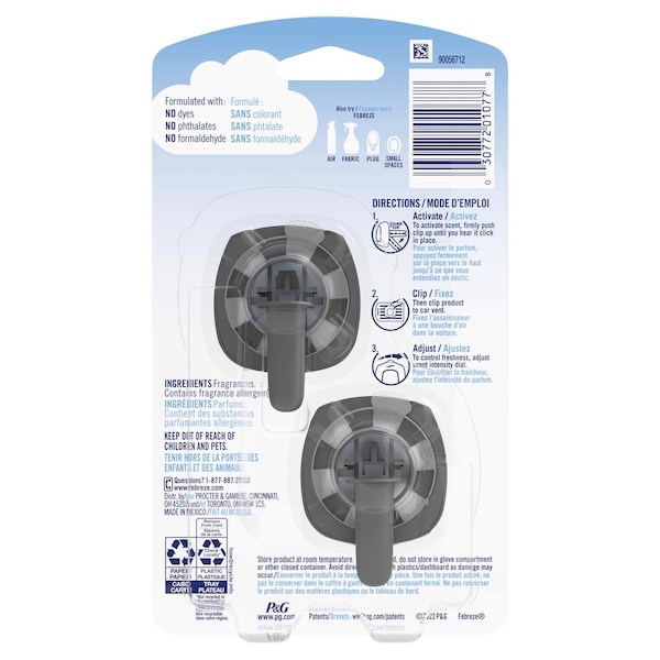 Febreze Febreze Linen and Sky Scent Car Air Freshener 0.06 oz Liquid 2 pk - 01052