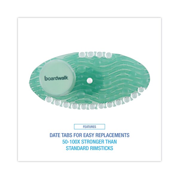 Boardwalk Curve Air Freshener, Cucumber Melon, Green, PK60 - BWKCURVECMECT