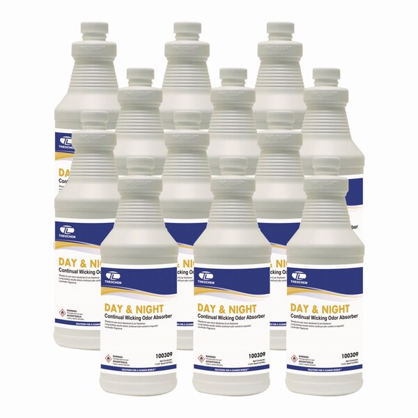 Theochem Laboratories Day and Night Wicking Odor Absorber, 32 oz Bottle, Lavender, PK12 - 500064