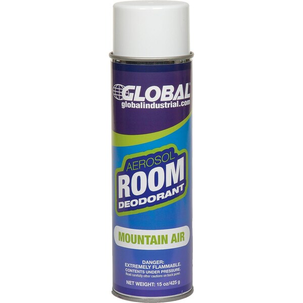 Global Industrial Air Freshener, Mountain Air 15 oz. Can, 12PK - 641325