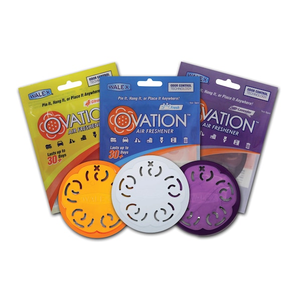 Walex Walex OVAASST Portable Ovation Air Freshener - Assorted Scents, 24 Pack - OVAASST
