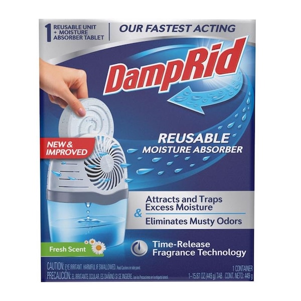 Damprid DampRid Moisture Absorber and Odor Eliminator Fresh Scent 15.87 oz 1 pk - FG96FSSB