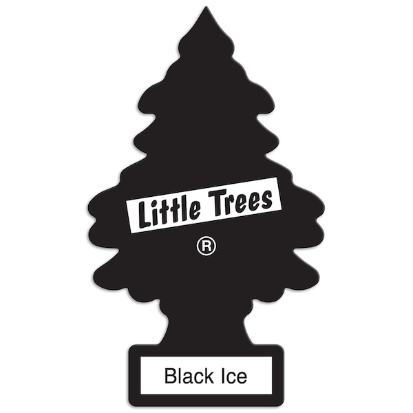 Car-Freshner Little Tree Air Fresheners 2-Pack, Black Ice - U2S22055