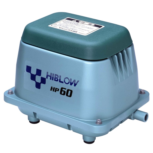 Hiblow HIBLOW HP-60 Aluminum Linear Diaphragm Bottom AC Septic Air Pump - HP-60-0110