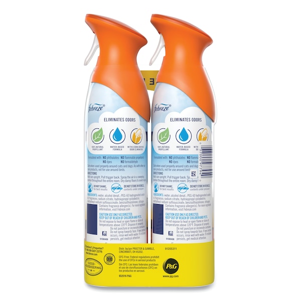 Febreze AIR, Hawaiian Aloha, 8.8 oz Aerosol, PK12 - 97794