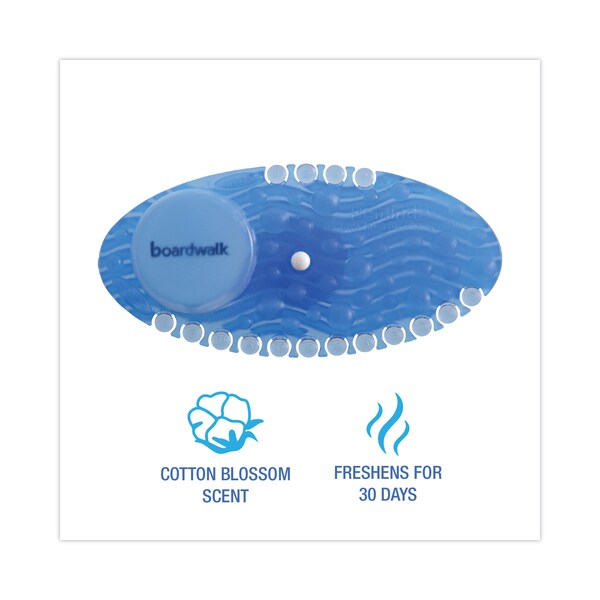 Boardwalk Curve Air Freshener, Cotton Blossom, Solid, Blue, PK10 - BWKCURVECBL