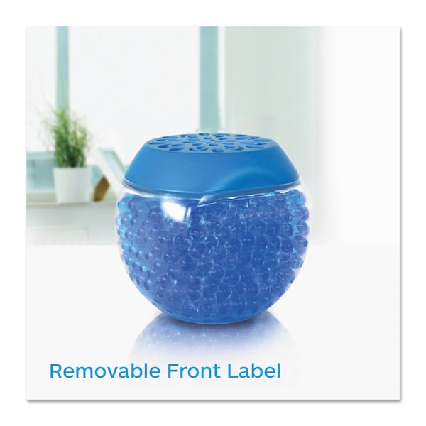 Bright Air Scent Gems Odor Eliminator, Cool and Clean, Blue, 10 oz, PK6 - BRI 900228
